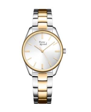 Women Classic Analog Quartz Watch PIERRE RICAUD Silver Dial 33mm P21055.2113Q