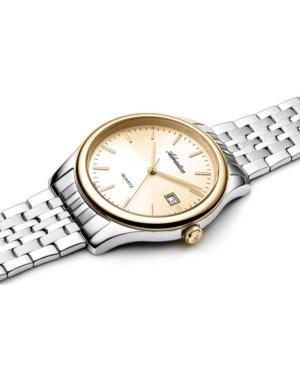 Men Classic Analog Klasické Swiss Quartz Watch ADRIATICA Golden Dial 40mm A1024.2111Q image 2
