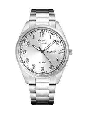 Mężczyźni Classic Analog kwarcowy Zegarek PIERRE RICAUD Srebrna Wybierz P6053.5123Q
