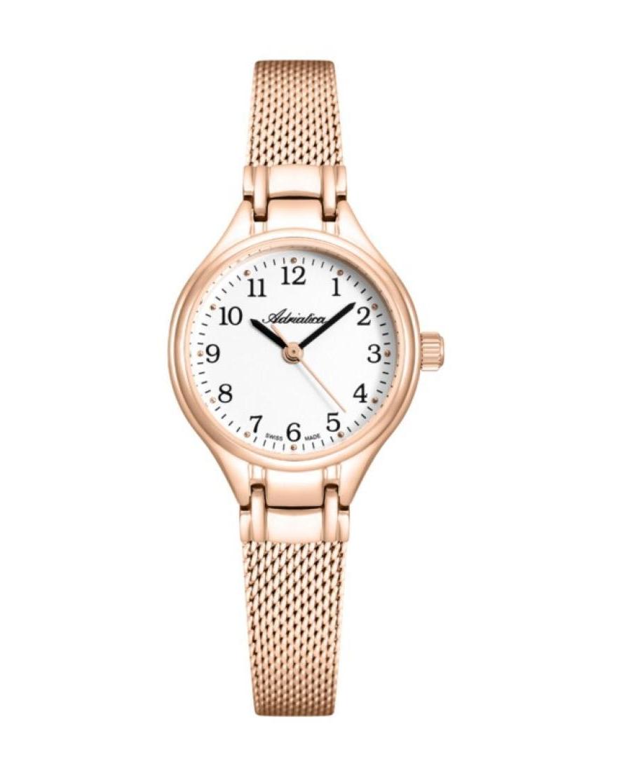 Women Classic Analog Swiss Quartz Watch ADRIATICA Silver Dial A3475.9123QN