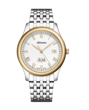 Mężczyźni Classic Analog Szwajcar kwarcowy Zegarek ADRIATICA Srebrna Wybierz A1025.2163Q