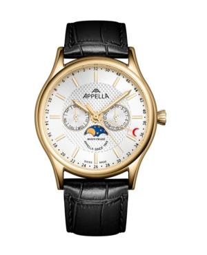 Mężczyźni Classic Analog Szwajcar kwarcowy Zegarek APPELLA Srebrna Wybierz 42mm L70013.1213QF