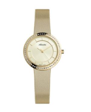 Women Classic Analog Swiss Quartz Watch ADRIATICA Gold color Dial 30mm A3645.1111QZ