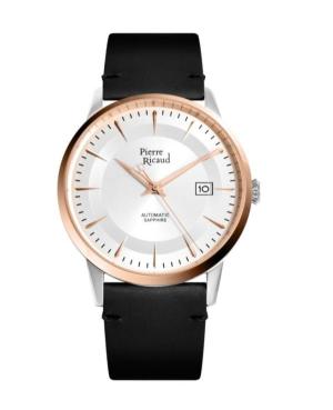 Men Classic Analog Automatic Watch PIERRE RICAUD Silver Dial 42mm P60029.R213A