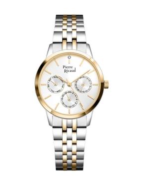 Women Classic Analog Quartz Watch PIERRE RICAUD Silver Dial 33mm P21056.2113QF