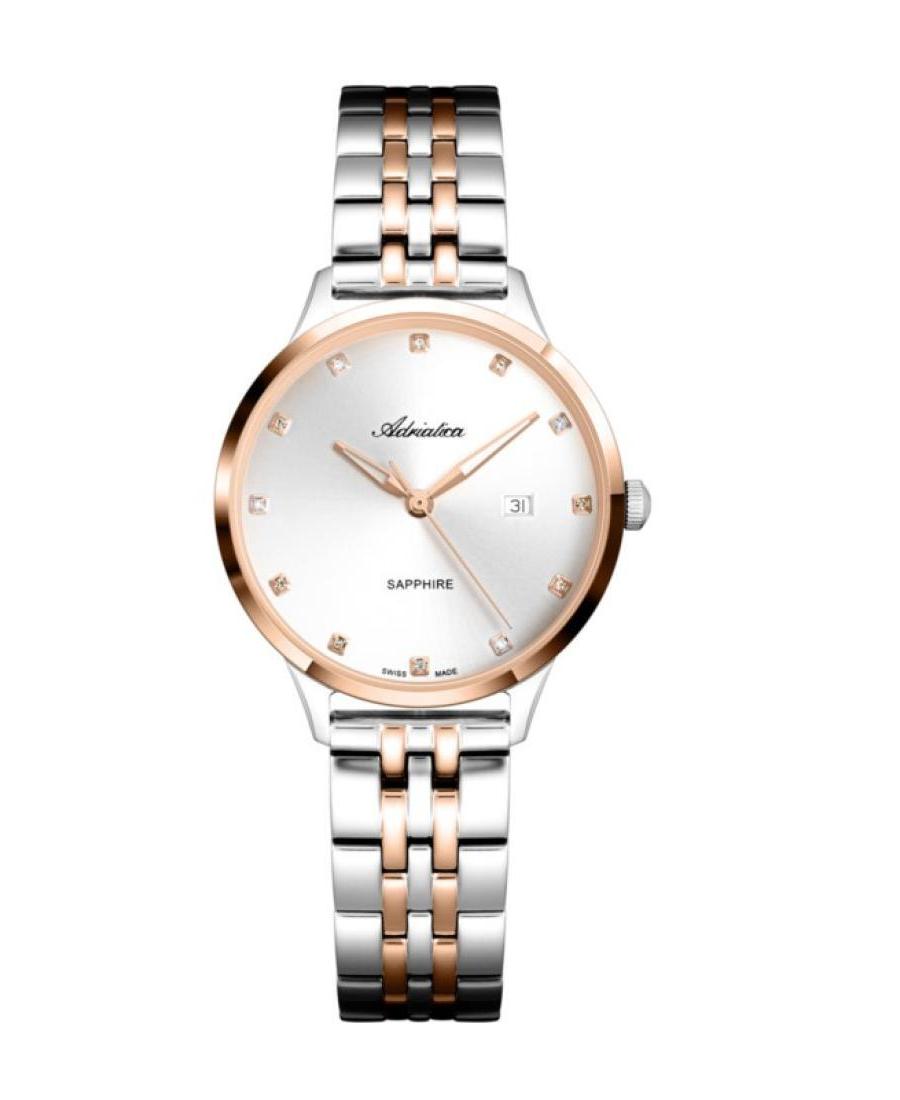 Women Classic Analog Swiss Quartz Watch ADRIATICA Silver Dial 32.1mm A3831.R143Q