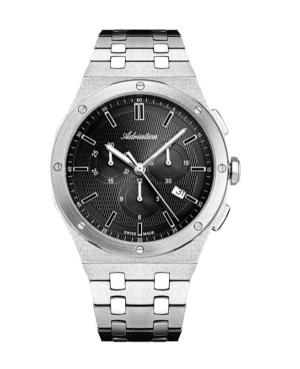 Vyriškas Classic Analog Swiss Kvarcinis Watch Chronograph ADRIATICA Juodas Dial 42mm A8337.5114CH