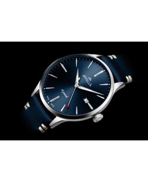 Men Classic Analog Luxury Swiss Automatic Watch APPELLA Blau Dial 41mm L90.5215M image 4