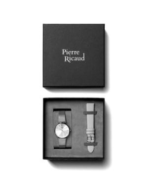Kobiety Classic Analog kwarcowy Zegarek PIERRE RICAUD Srebrna Wybierz 34mm P22044.5113Q - SET image 1