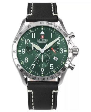 Men Swiss Quartz Watch Chronograph LE TEMPS LT1041.04BL15