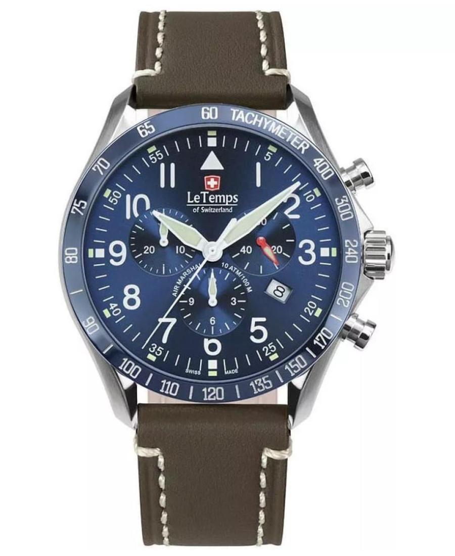 Чоловічий Швейцарський Наручний Годинник LE TEMPS LT1041.13BL16