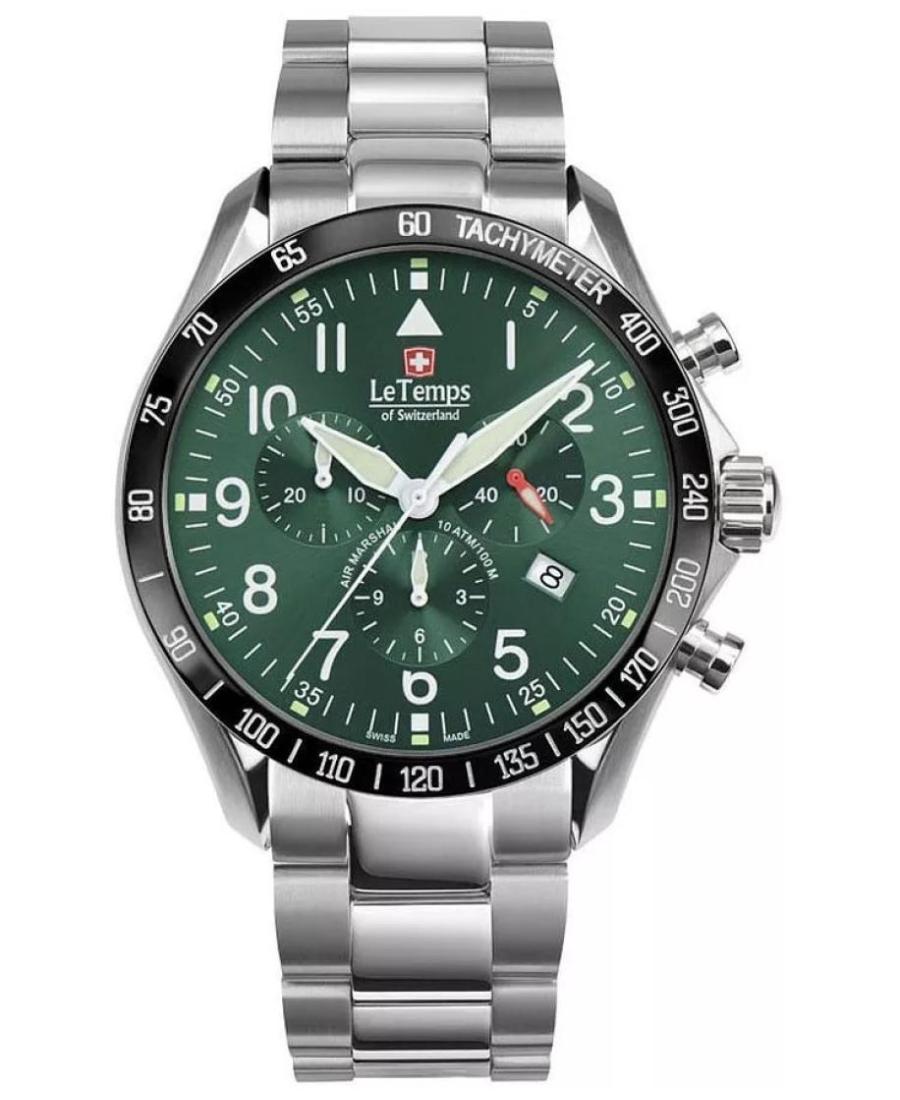 Men Swiss Quartz Watch Chronograph LE TEMPS LT1041.14BS01