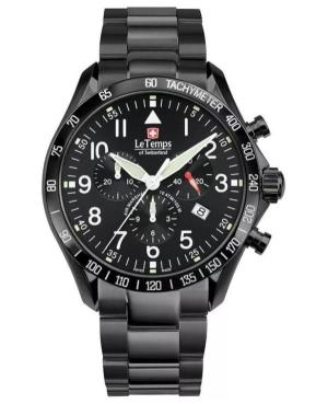 Мужские Швейцарские Кварцевые Часы Хронограф LE TEMPS LT1041.21BS02