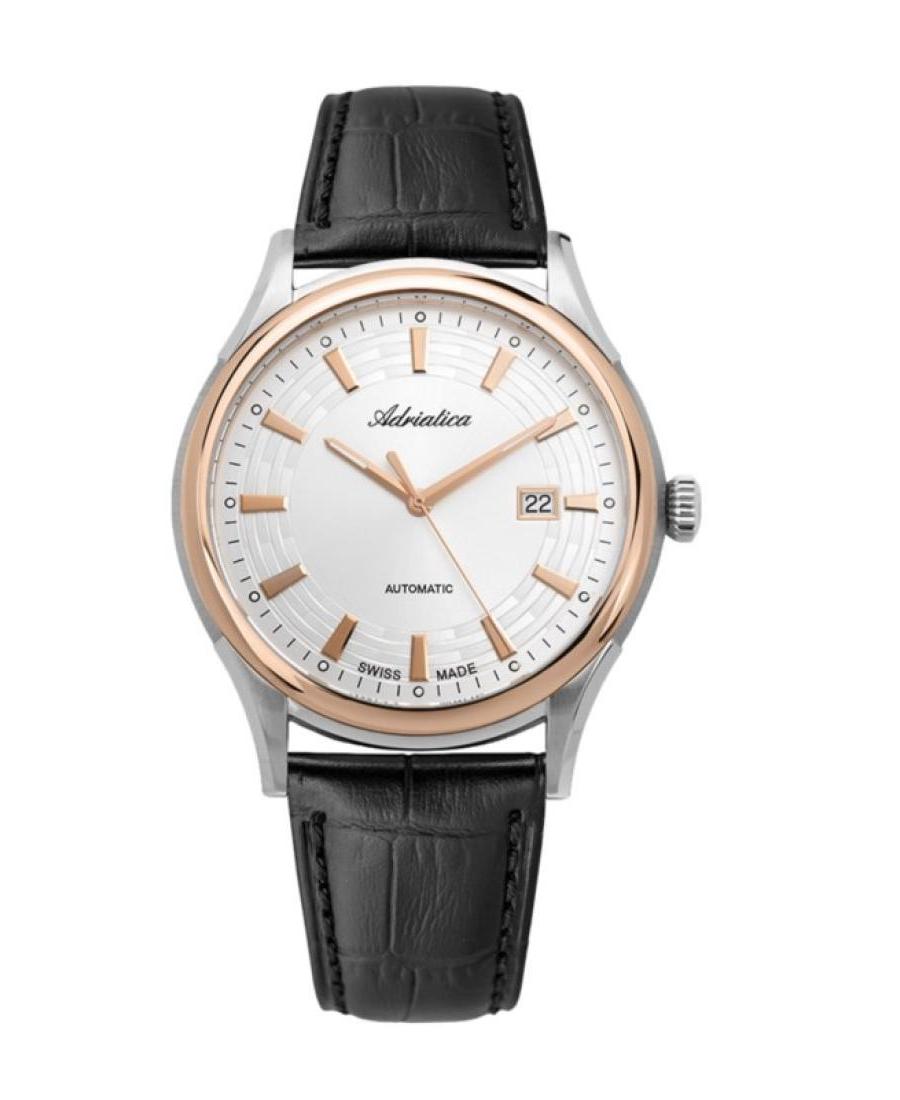 Vyriškas Classic Analog Swiss Kvarcinis - elektroninis, Solar Watch ADRIATICA Balta Dial 43mm A2804.R213A