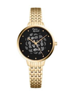 Women Classic Analog Quartz Watch PIERRE RICAUD Schwarz Dial 34mm P21034.1144Q