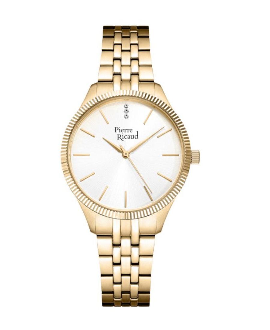 Women Classic Analog Quartz Watch PIERRE RICAUD Silver Dial 36mm P23010.1113Q