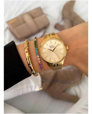Women Classic Analog Quartz Watch PIERRE RICAUD Gold color Dial 36mm P23010.1111Q image 8