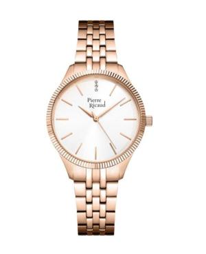 Women Classic Analog Quartz Watch PIERRE RICAUD Silver Dial 36mm P23010.9113Q