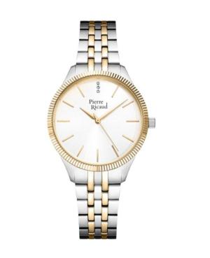 Moteriškas Classic Analog Kvarcinis Watch PIERRE RICAUD Sidabras Dial 36mm P23010.2113Q