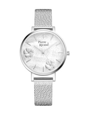Kobiety Classic Analog kwarcowy Zegarek PIERRE RICAUD Srebrna Wybierz 35mm P22105.5113Q