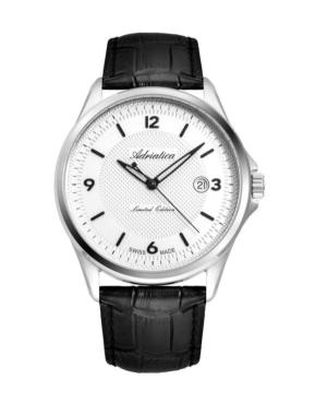 Men Classic Analog Swiss Automatic Watch ADRIATICA Silver Dial 42mm A1969.5253A