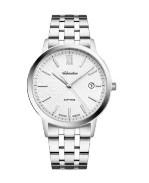 Mężczyźni Classic Analog Szwajcar kwarcowy Zegarek ADRIATICA Srebrna Wybierz 40mm A8333.5163Q