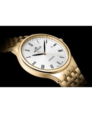 Men Classic Analog Swiss Quartz Watch APPELLA Silver Dial 41mm L12002.1133DQ image 3
