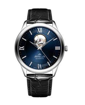 Vyriškas Classic Analog Luxury Swiss Watch APPELLA Mėlyna Dial 42mm L70014.5265OA