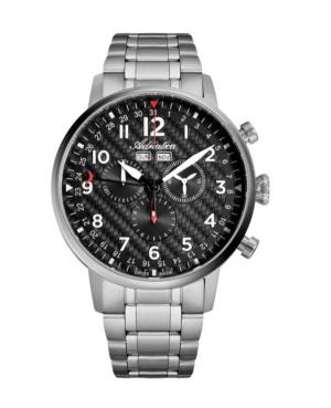 Mężczyźni Classic Analog Szwajcar Zegarek Chronograf ADRIATICA Czarny Wybierz A8308.4126CH