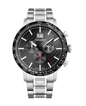 Mężczyźni Classic Analog Szwajcar kwarcowy Zegarek Chronograf ADRIATICA Czarny Wybierz 45mm A8383.4116CH