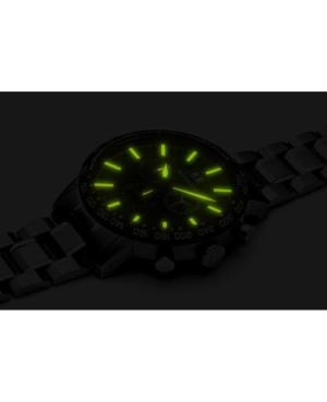 Men Classic Analog Swiss Quartz Watch Chronograph ADRIATICA Schwarz Dial 45mm A8383.4116CH image 2