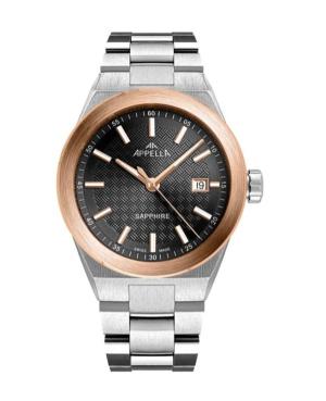 Men Classic Analog Swiss Quartz Watch APPELLA Černá Dial 41mm L70015.R116Q