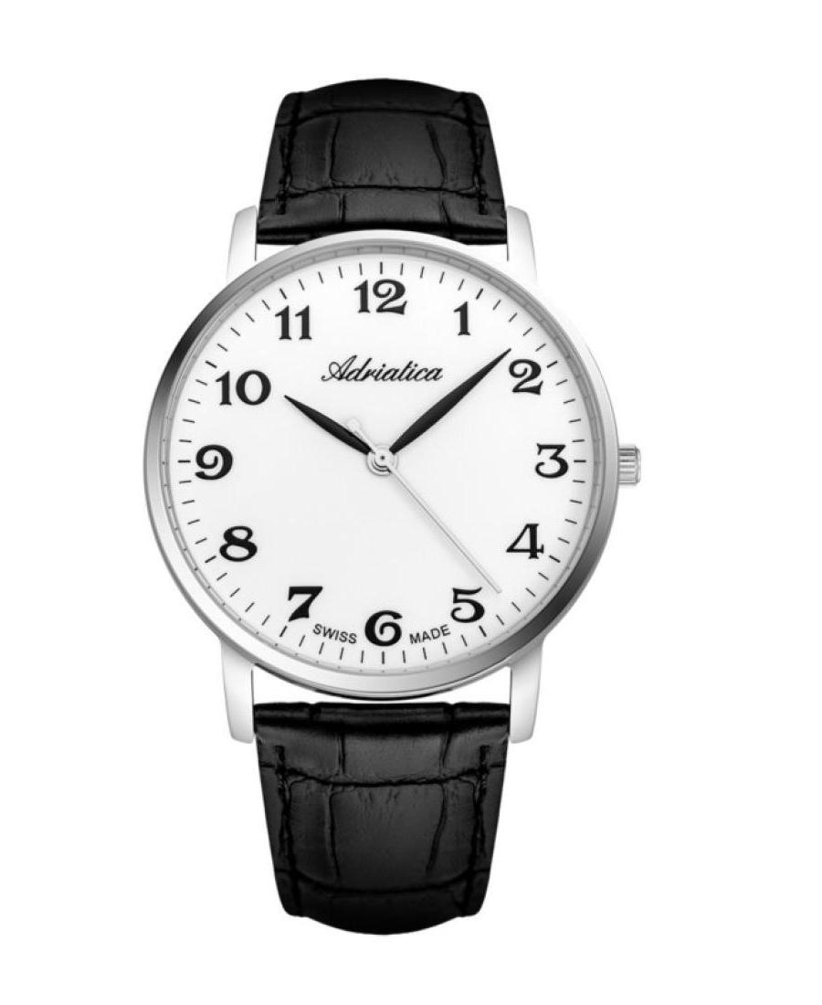 Mężczyźni Classic Analog Szwajcar kwarcowy Zegarek ADRIATICA Srebrna Wybierz 41mm A1287.5223QN