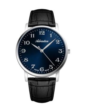Vyriškas Classic Analog Swiss Kvarcinis Watch ADRIATICA Mėlyna Dial 41mm A1287.5225QN