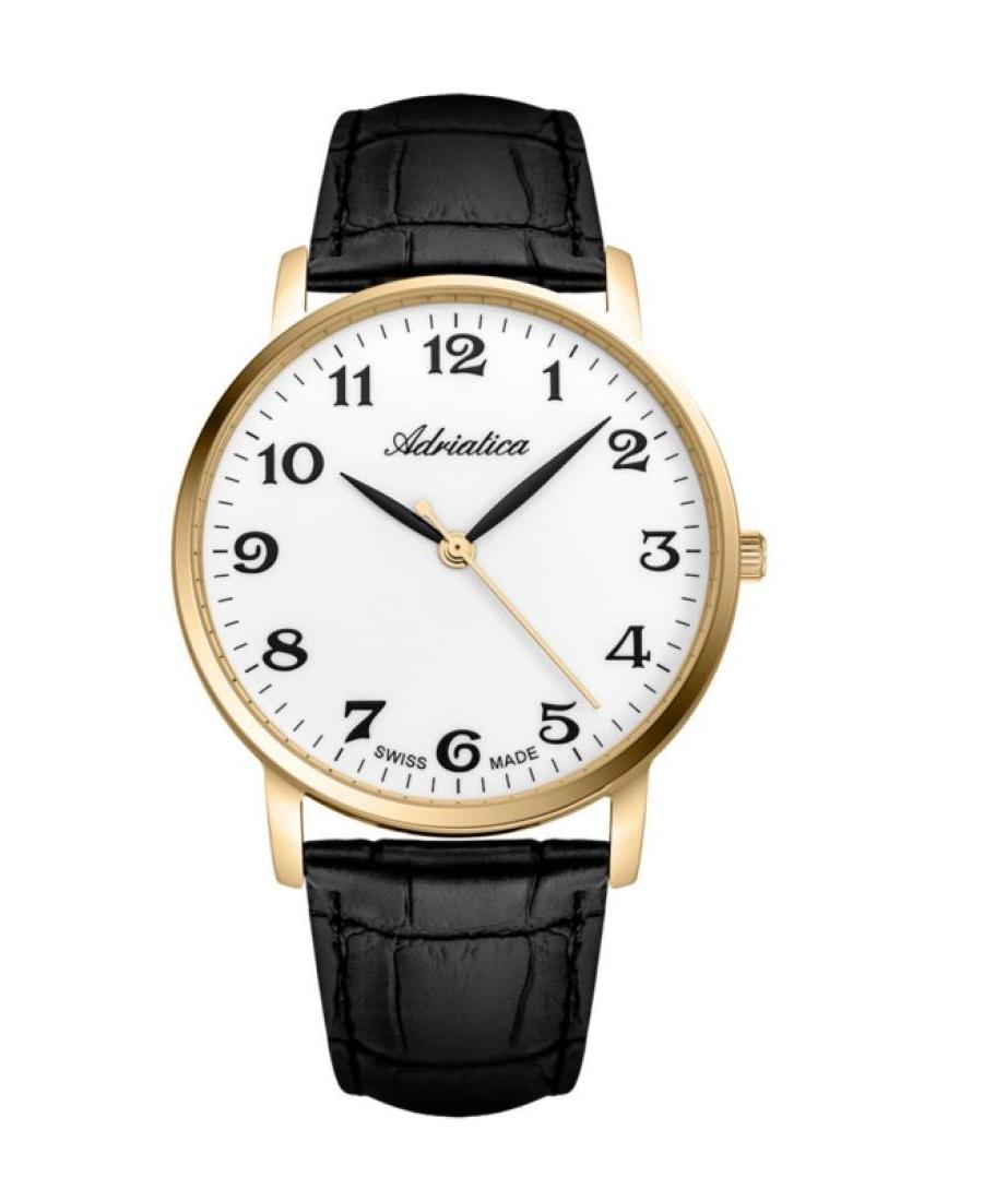 Mężczyźni Classic Analog Szwajcar kwarcowy Zegarek ADRIATICA Srebrna Wybierz 41mm A1287.1223QN