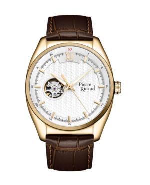 Men Classic Analog Automatic Watch PIERRE RICAUD Silver Dial 42mm P60052.1263A