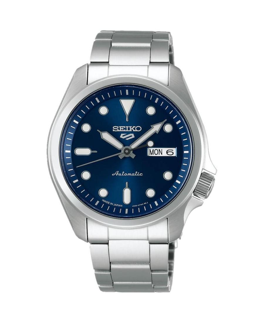 Mężczyźni Japonia automatyczny analogowe Zegarek SEIKO SRPE53K1 Niebieska Wybierz