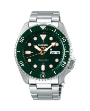 Vyriškas Japoniškas Kvarcinis - elektroninis, Solar Rodyklinis Watch SEIKO SRPD63K1 Žalia Dial