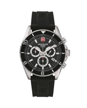 Men Quartz Analog Watch SWISS ALPINE MILITARY 7073.9837SAM Schwarz Dial