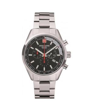 Vyriškas Kvarcinis Rodyklinis Watch Chronograph SWISS ALPINE MILITARY 7086.9137SAM Juodas Dial