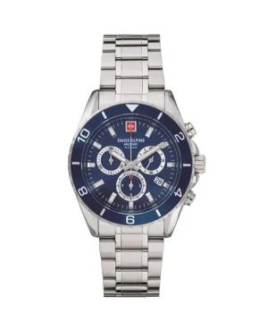 Vyriškas Kvarcinis Rodyklinis Watch Chronograph SWISS ALPINE MILITARY 7073.9135SAM Mėlyna Dial