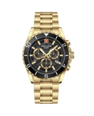 Vyriškas Kvarcinis Rodyklinis Watch Chronograph SWISS ALPINE MILITARY 7073.9117SAM Juodas Dial