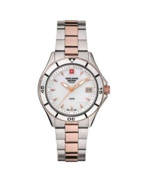 Women Quartz Analog Watch SWISS ALPINE MILITARY 7740.1153SAM Pearl color Dial