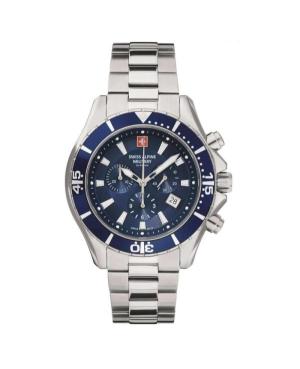 Men Sports Quartz Analog Watch Chronograph SWISS ALPINE MILITARY 7040.9135SAM Blau Dial
