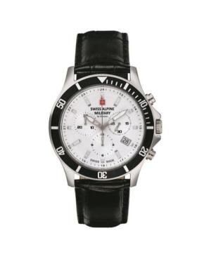 Vyriškas Kvarcinis Rodyklinis Watch Chronograph SWISS ALPINE MILITARY 7022.9532SAM Balta Dial