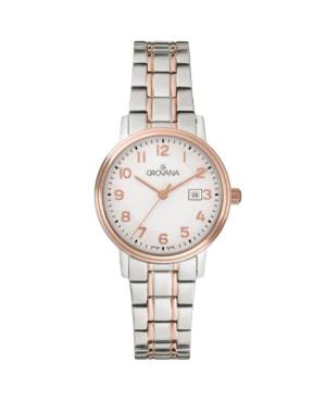 Moteriškas Kvarcinis Rodyklinis Watch GROVANA 5550.1153 Balta Dial