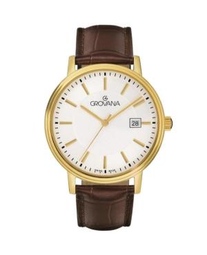Men Quartz Analog Watch GROVANA 1550.1519 White Dial