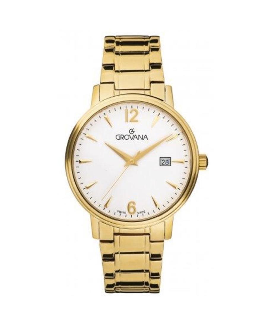 Men Quartz Analog Watch GROVANA 1550.1112 Weiß Dial