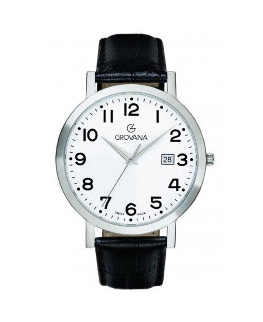 Vyriškas Kvarcinis Rodyklinis Watch GROVANA 1230.1538 Balta Dial