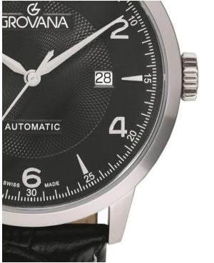Mężczyźni Luxury automatyczny analogowe Zegarek GROVANA 2100.2537 Czarny Wybierz image 4